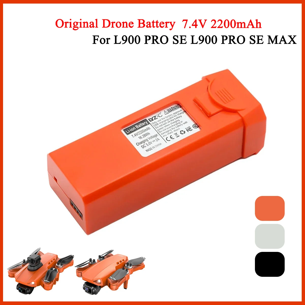 Drone Gimbal 2 Axis - L900 PRO SE Max بطارية طائرة