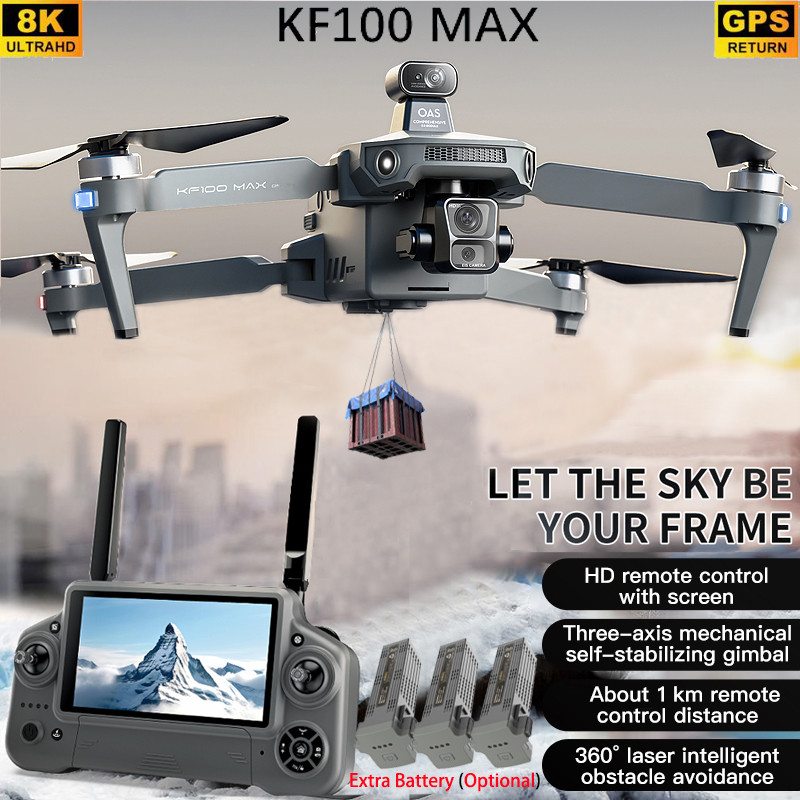Drone Gimbal 3 Axis - KF100 MAX GPS الطائرة بدون طيار