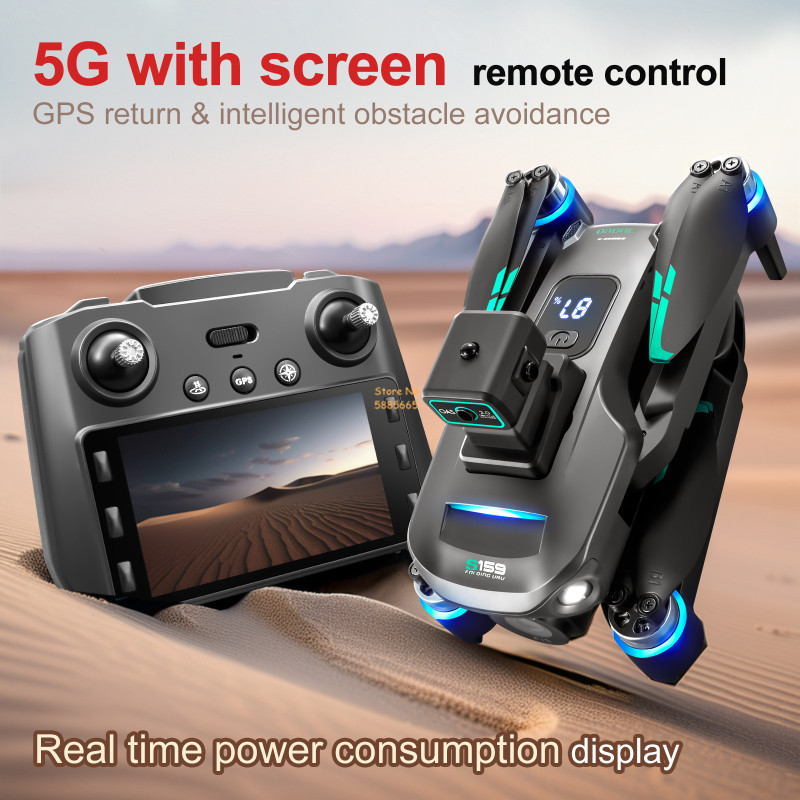 8K كاميرا مزدوجة 5G WIFI FPV ا - مراجعة Drone Gimbal Brushless وسعره