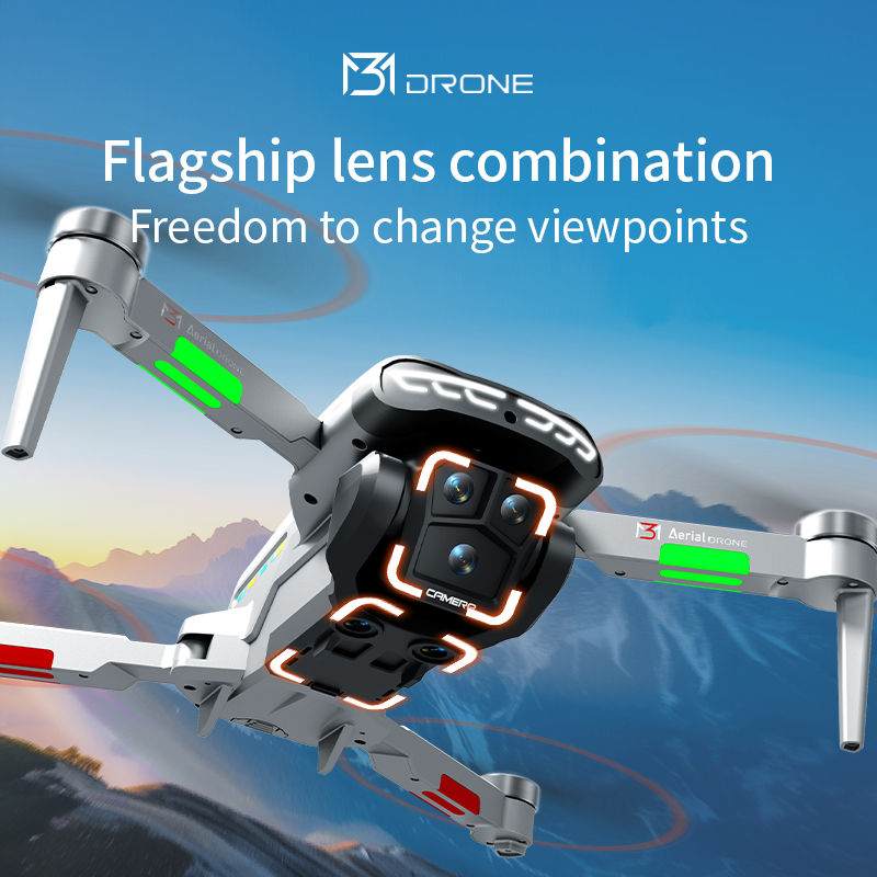 M3 طائرة بدون طيار احترافية 4K - مراجعة Drone Gimbal 2 Axis وسعره