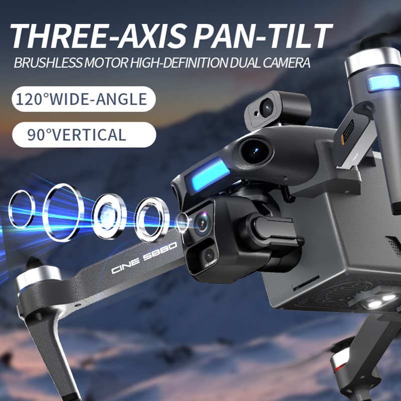 طائرة بدون طيار جديدة لعام 202 - مراجعة Drone Gimbal Brushless وسعره