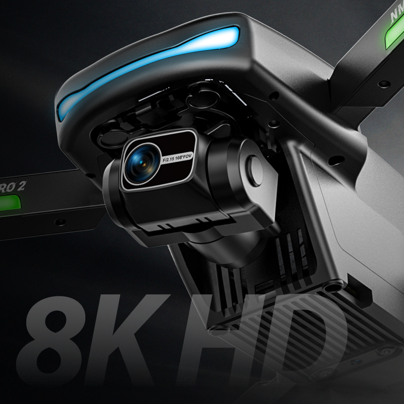 طائرة بدون طيار N800 PRO 2 مع  - مراجعة Drone Gimbal 2 Axis وسعره