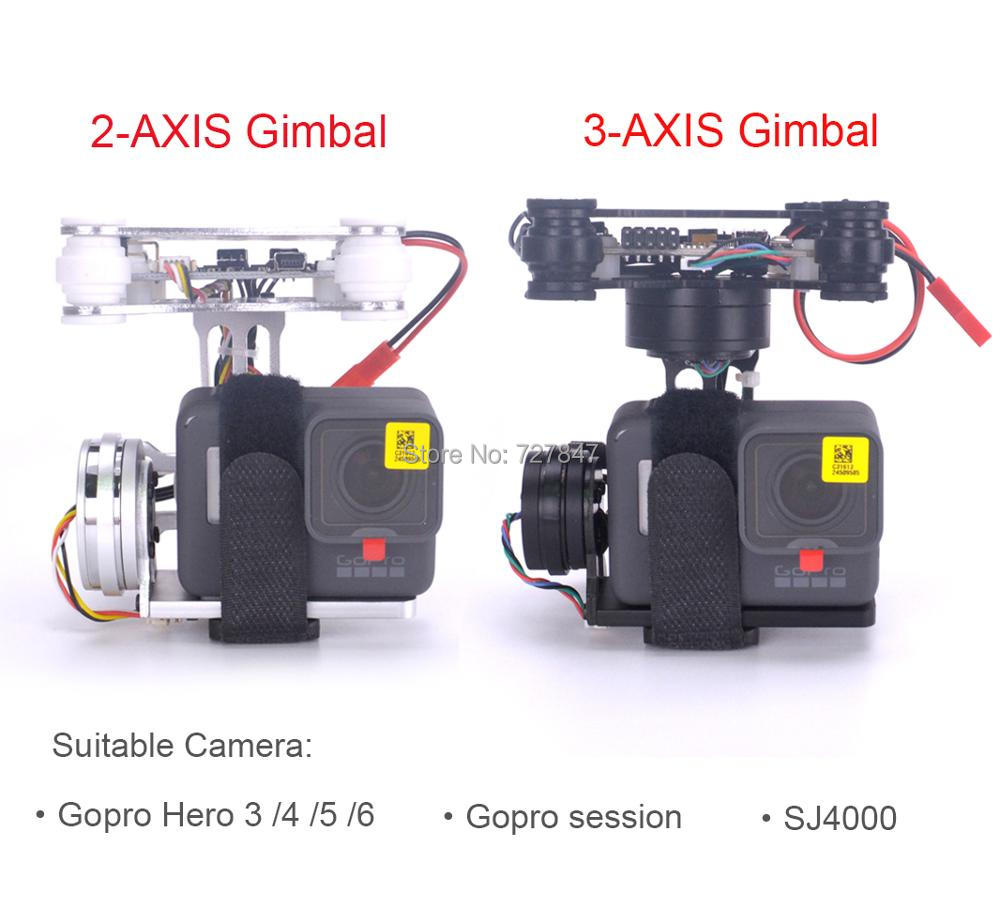 RTF FPV 3 محور/خفيفة الوزن 2-م - مراجعة Drone Gimbal For Gopro Hero وسعره