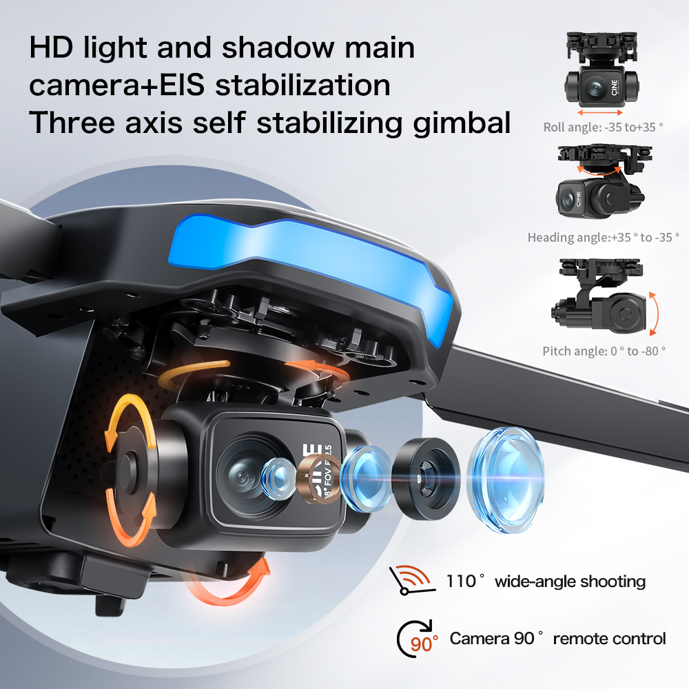 طائرة بدون طيار جديدة S-X1 MAX - مراجعة Drone Gimbal Brushless وسعره