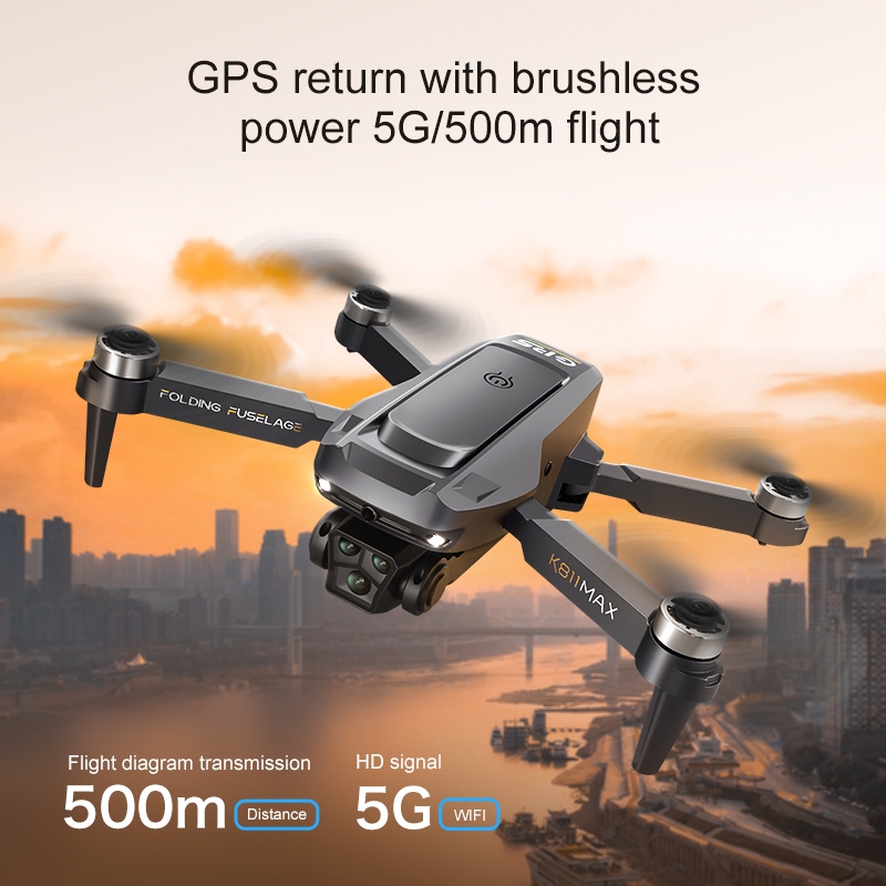 طائرة بدون طيار K811MAX Quadco - مراجعة Drone Gimbal Brushless وسعره